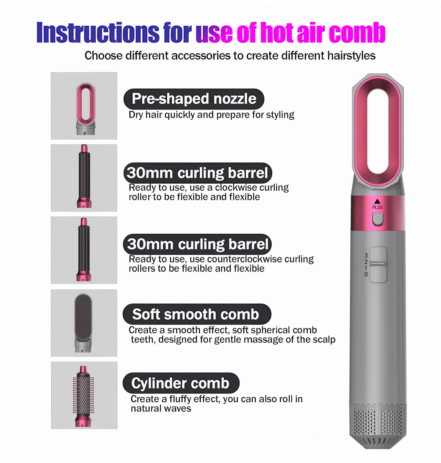 Hot Air Brush 5 in 1