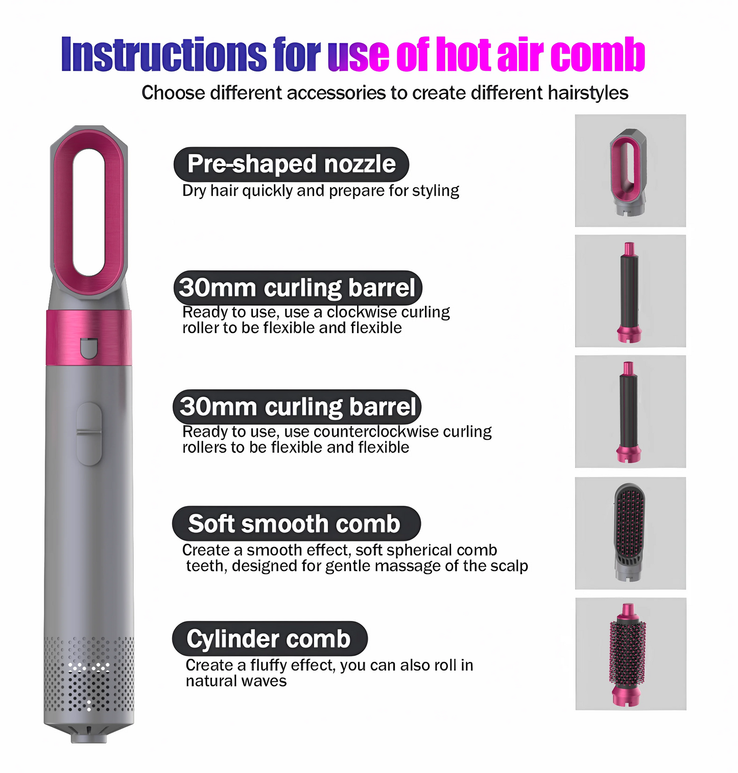 Hot Air Brush 5 in 1
